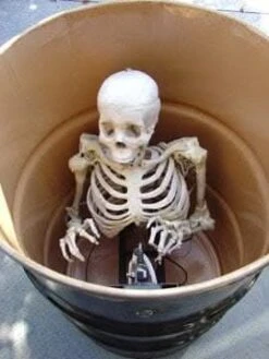 "Barrel Spitter Skeleton" Halloween Animatronic