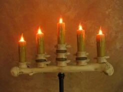 "Candelabra Table Top Halloween Prop W/ 5 Flicker Candles" Haunted House Lighting -Halloween Props Promotion candelabra table top halloween prop w 5 flicker candles haunted house lighting 23614393281