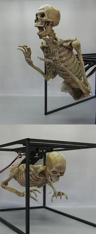 "Crypt Dweller" Skeleton Halloween Animatronic 3 "Crypt Dweller" Skeleton Halloween Animatronic