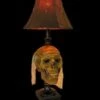 "Desk Lamp With Life-size Corpse Head And Antique Shade" Haunted House Lighting -Halloween Props Promotion desk lamp with life size corpse head and antique shade haunted house lighting 14363813249072