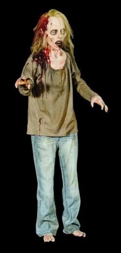 "DieAnn" Electric Animated Zombie Halloween Prop