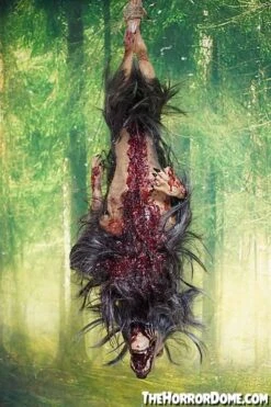 Gutted Baby Werewolf Hanging Prop -Halloween Props Promotion gutted baby werewolf hanging prop 15068684058672