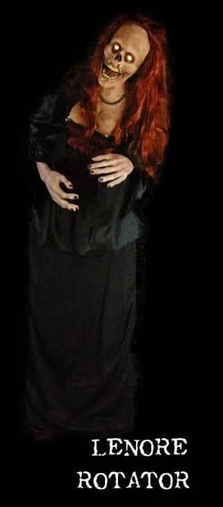 "Lenore Rotator" Zombie Halloween Animatronic 3 "Lenore Rotator" Zombie Halloween Animatronic