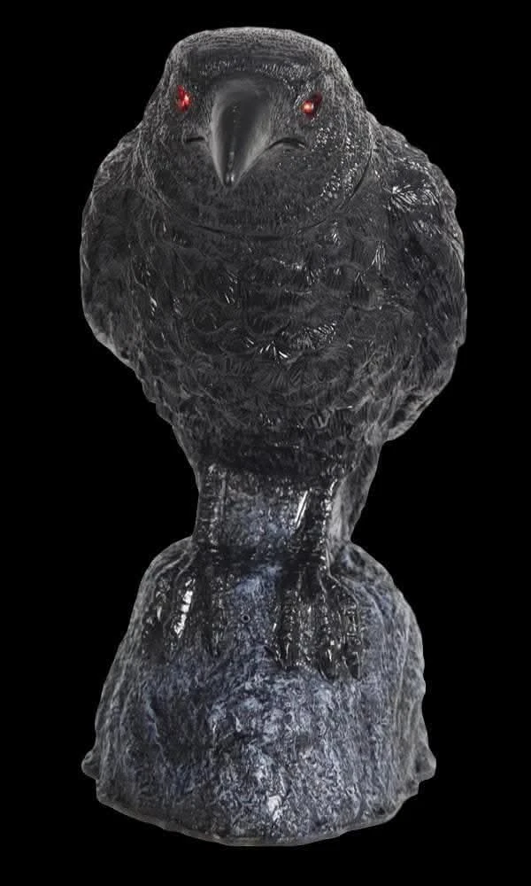 "Raven With Turning Head" Animated Halloween Prop