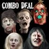 "Severed Heads Halloween Props" - 5x Package Deal