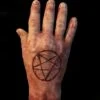 "Severed Male Hand With Pentagram - Silicone" Human Body Part Halloween Prop -Halloween Props Promotion severed male hand with pentagram silicone human body part halloween prop 11948608815152