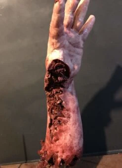 "Shark Bite Silicone Arm" Bloody Body Part Prop -Halloween Props Promotion shark bite silicone arm bloody body part prop 11943702888496