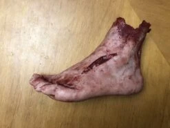 "Silicone Severed Left Female Foot" Body Parts Halloween Prop -Halloween Props Promotion silicone severed left female foot body parts halloween prop 11943768850480