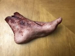 "Silicone Severed Left Female Foot" Body Parts Halloween Prop -Halloween Props Promotion silicone severed left female foot body parts halloween prop 11943768948784