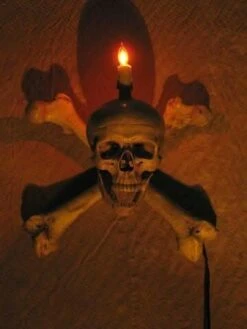 "Skull/Femur Bone Wall Sconce" Haunted House Lighting -Halloween Props Promotion skull femur bone wall sconce haunted house lighting 23613103873