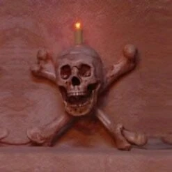 "Skull/Femur Bone Wall Sconce" Haunted House Lighting -Halloween Props Promotion skull femur bone wall sconce haunted house lighting 8180007105